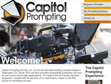 Tablet Screenshot of capitolprompting.com